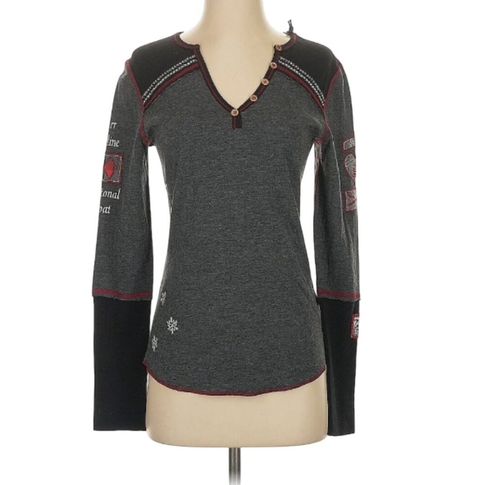 Alp-n-Rock Custom Henley Stowe Vermont Heather/Black Small MSRP$198 - Picture 2 of 16